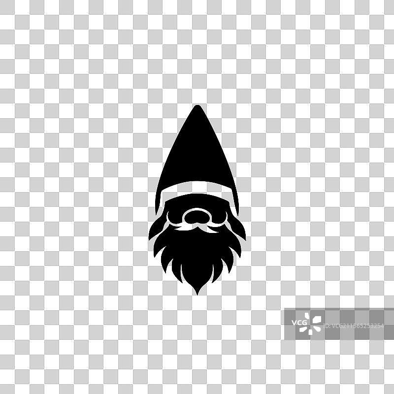 侏儒 - 黑白孤立图标图片素材