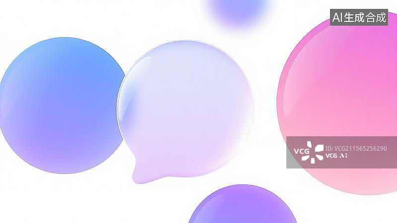 【AI数字艺术】3D几何抽象渐变背景图图片素材