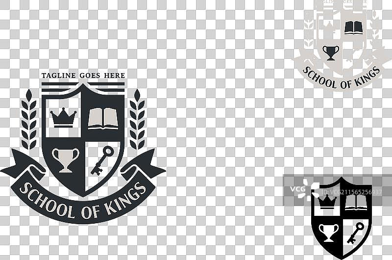 皇冠 书籍 钥匙 杯子 校徽 徽章 标志图片素材