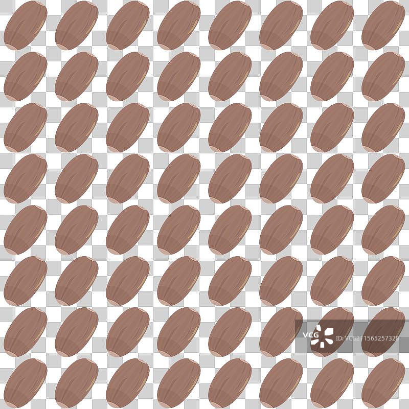 成熟橡树种子的简单无缝图案图片素材