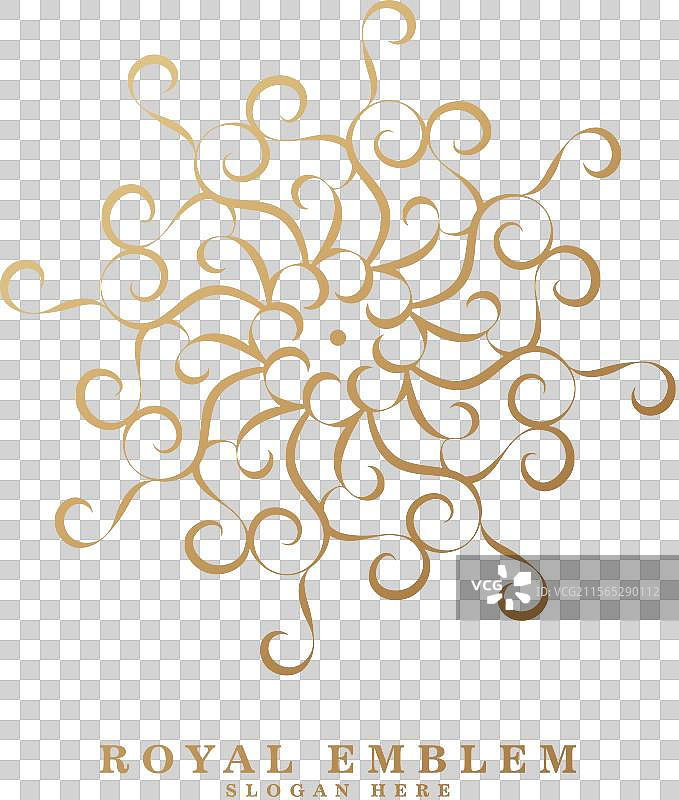 奢华装饰标志线条艺术图片素材