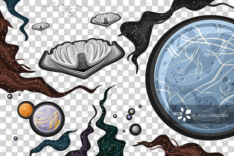 外星飞船舰队的卡片图片素材