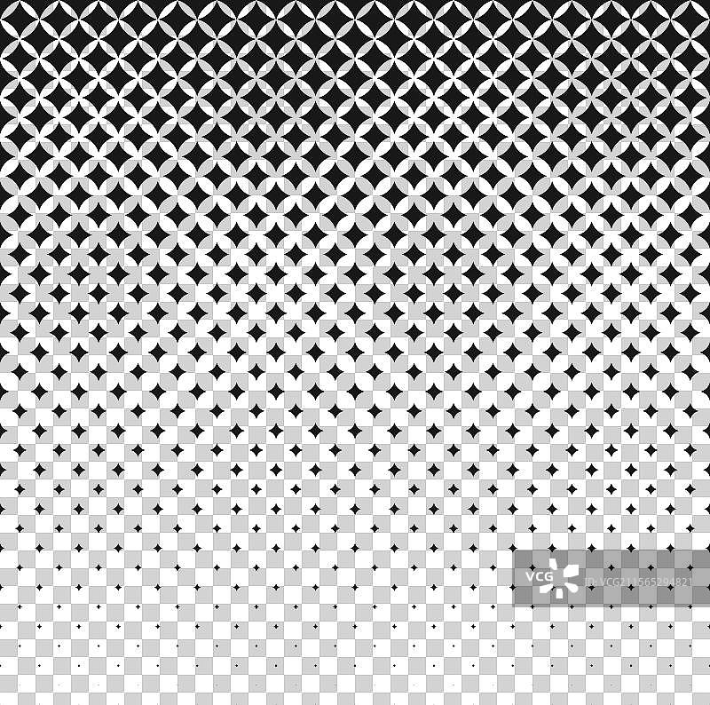 黑白半色调菱形图案图片素材