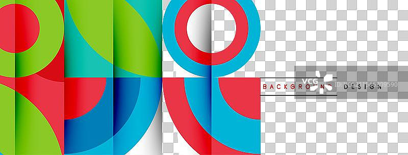 几何美丽的抽象圆形和花瓣图片素材