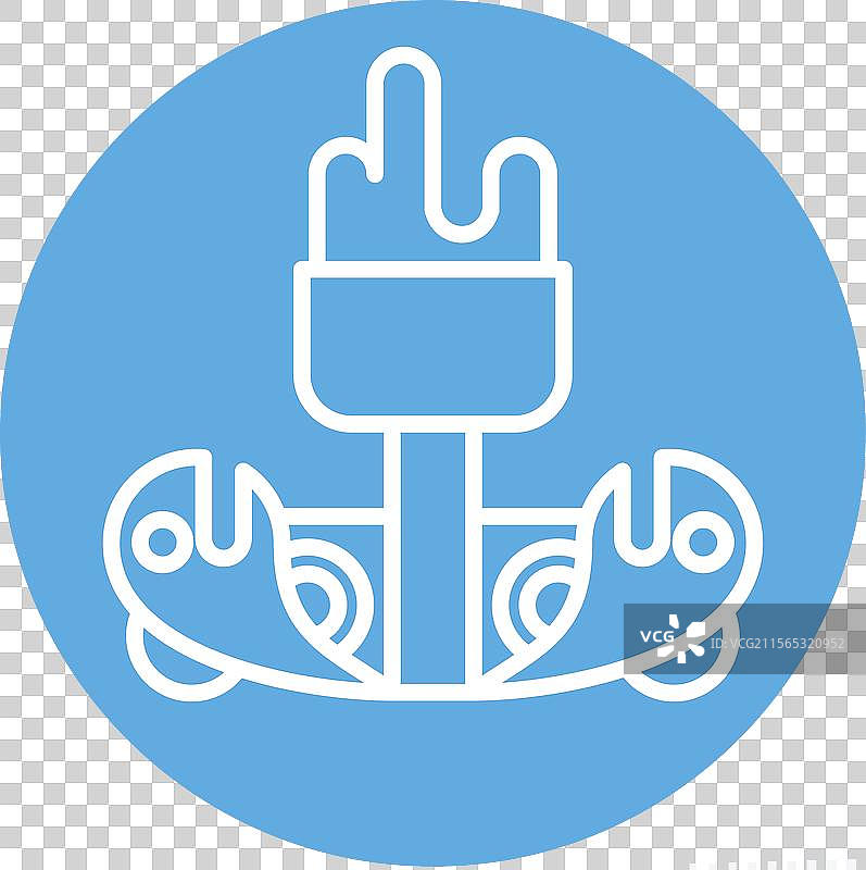 与城市象征相关的喷泉图标，蓝色眼睛图片素材