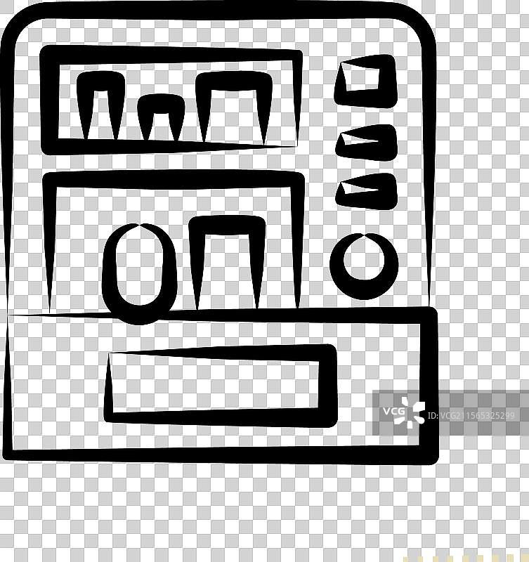 与城市标志相关的手持自动售货机图标图片素材