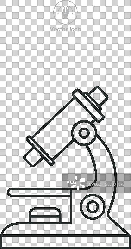 显微镜图标，医疗或健康主题图片素材