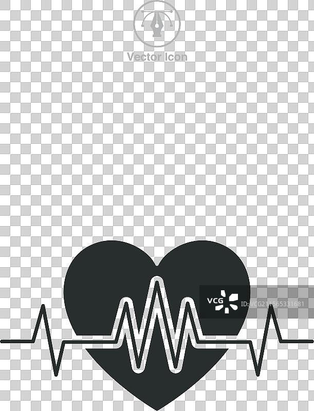 心跳图标 医疗或健康主题符号图片素材