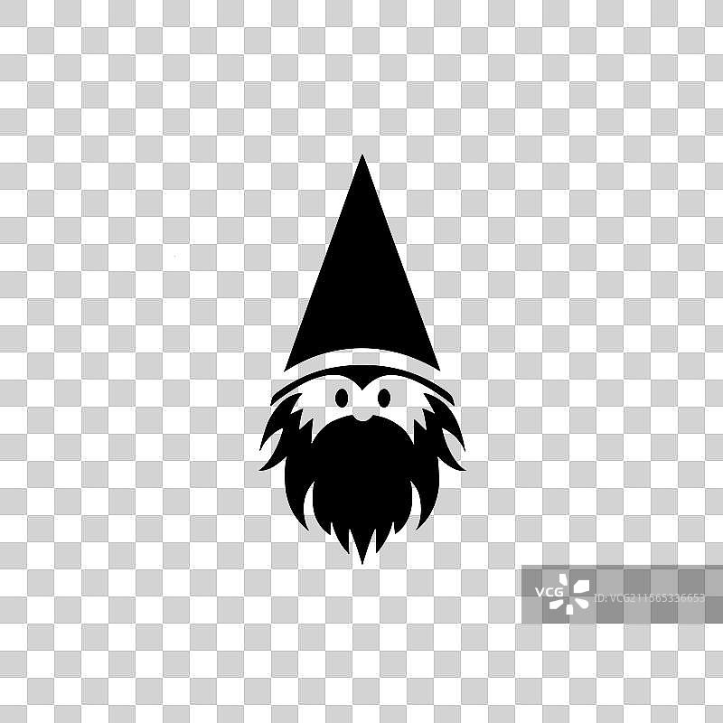 侏儒 - 黑白孤立图标图片素材