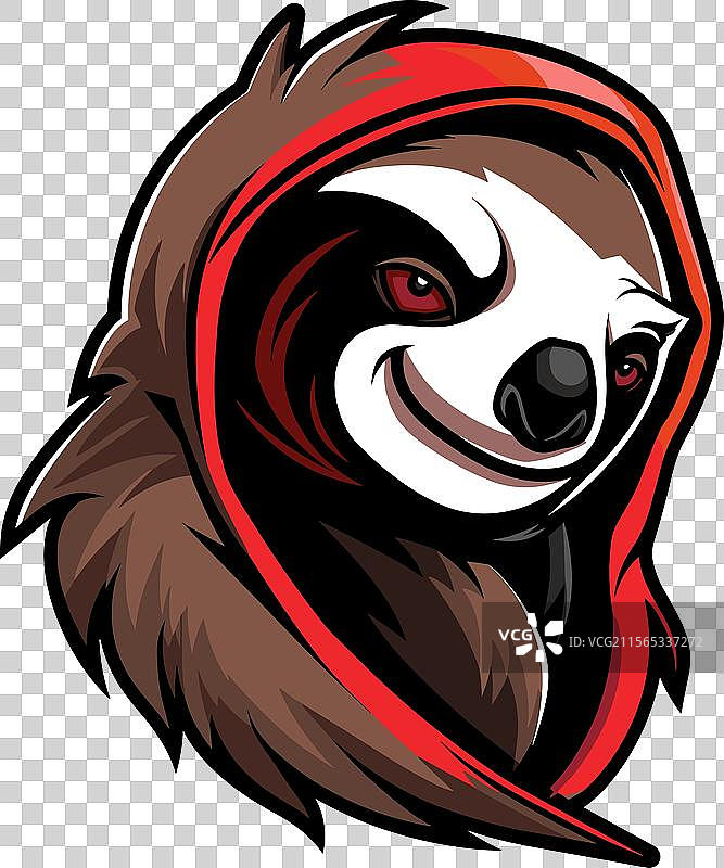 电子竞技标志 懒惰树懒 图标 贴纸 标志设计图片素材