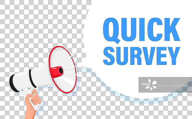 快速调查手持扩音器扬声器图片素材