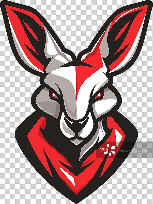 电子竞技标志袋鼠哺乳动物图标贴纸标识图片素材