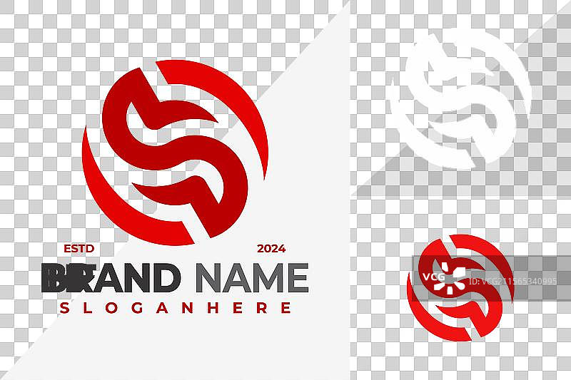 字母S圆形独特标志设计符号图标图片素材