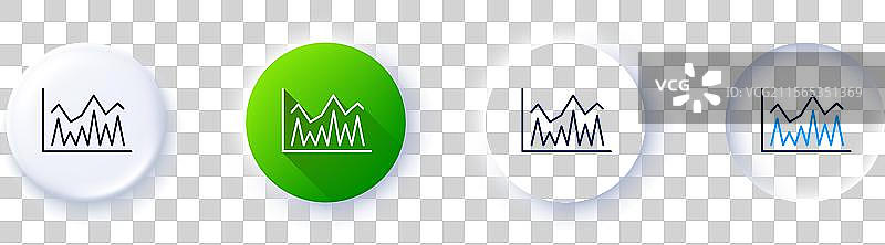 财务图表线图标线条图标图片素材