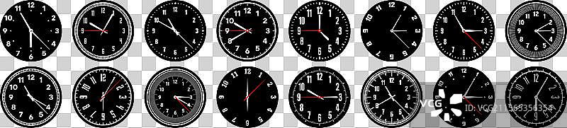 机械钟表表盘带指针的表圈手表图片素材