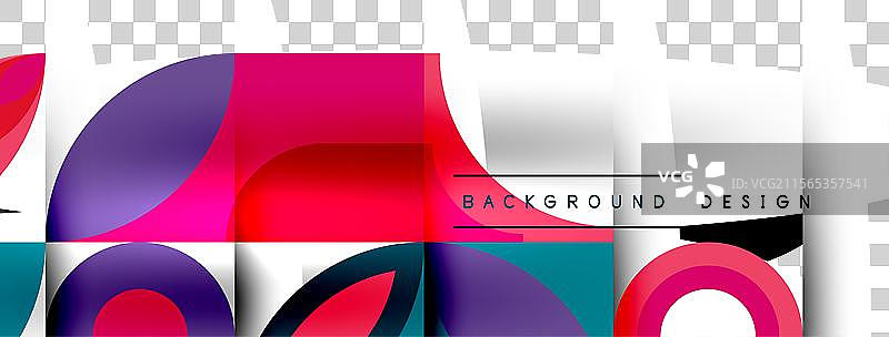 几何美丽的抽象圆形和花瓣图片素材