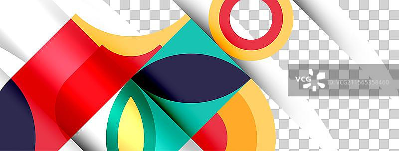 几何美丽的抽象圆形和花瓣图片素材