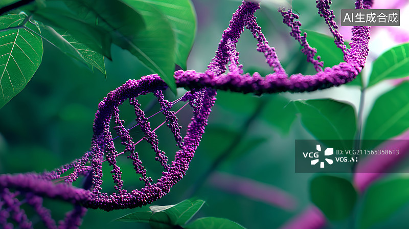 【AI数字艺术】植物DNA图片素材