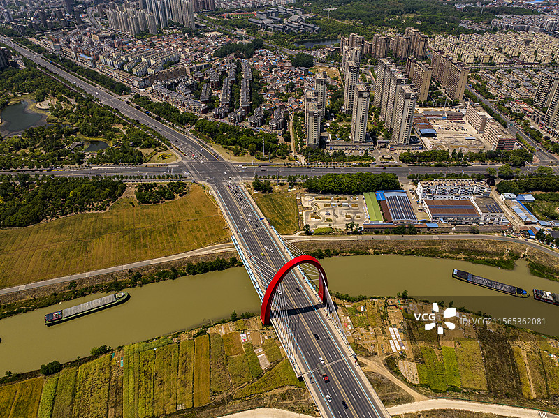 航拍安徽省滁州市全椒县风光图片素材