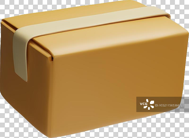 封闭的棕色包裹完美的包装模板图片素材