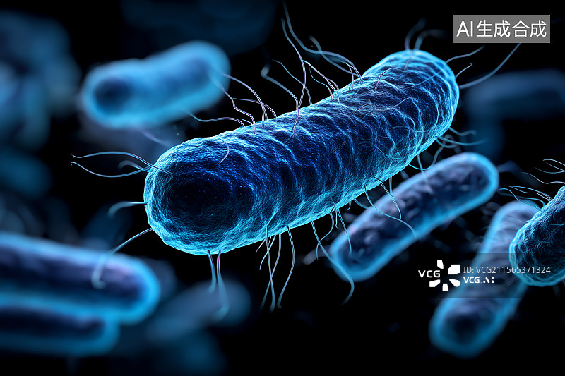 【AI数字艺术】生物细菌插画图片素材