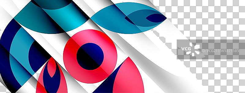 几何美丽的抽象圆形和花瓣图片素材