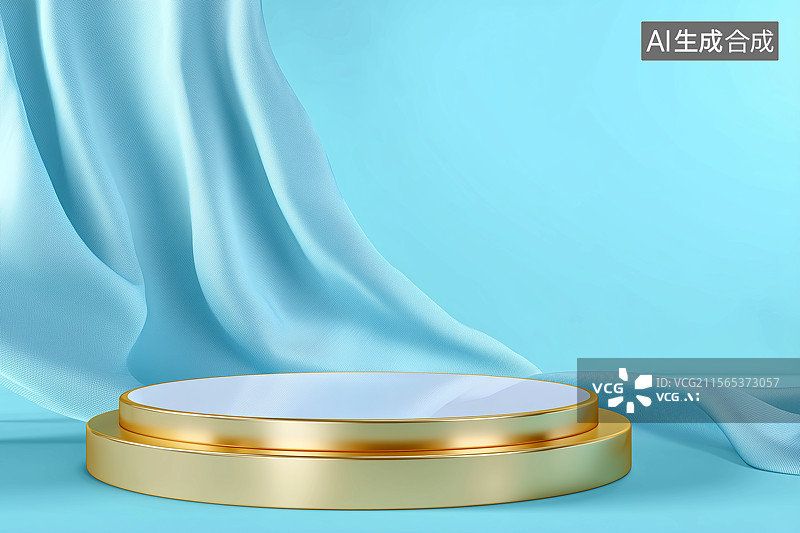 【AI数字艺术】圆形产品展台图片素材