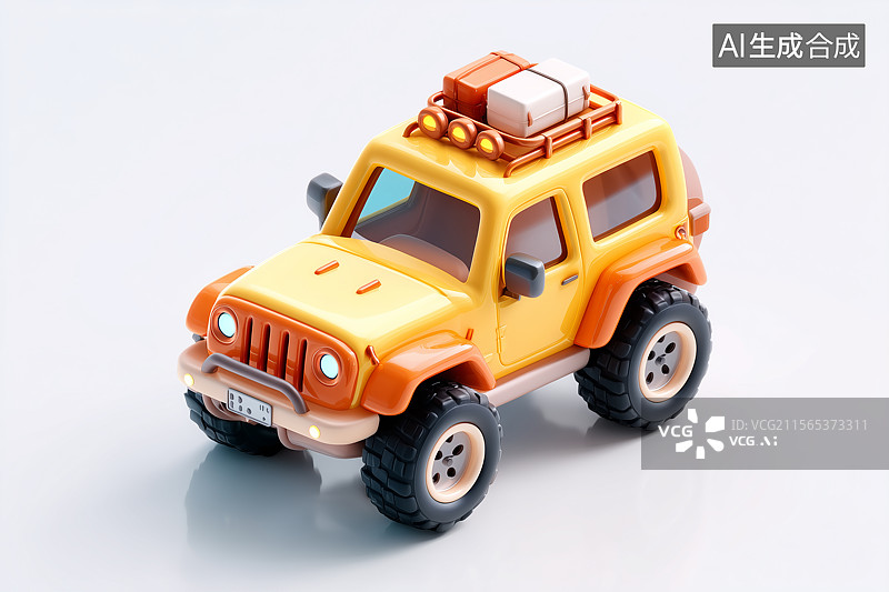 【AI数字艺术】越野车3d模型图片素材