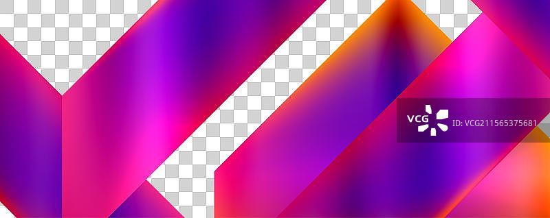 霓虹色彩的几何形状图片素材