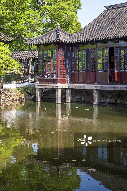 苏州拙政园卅六鸳鸯馆图片素材