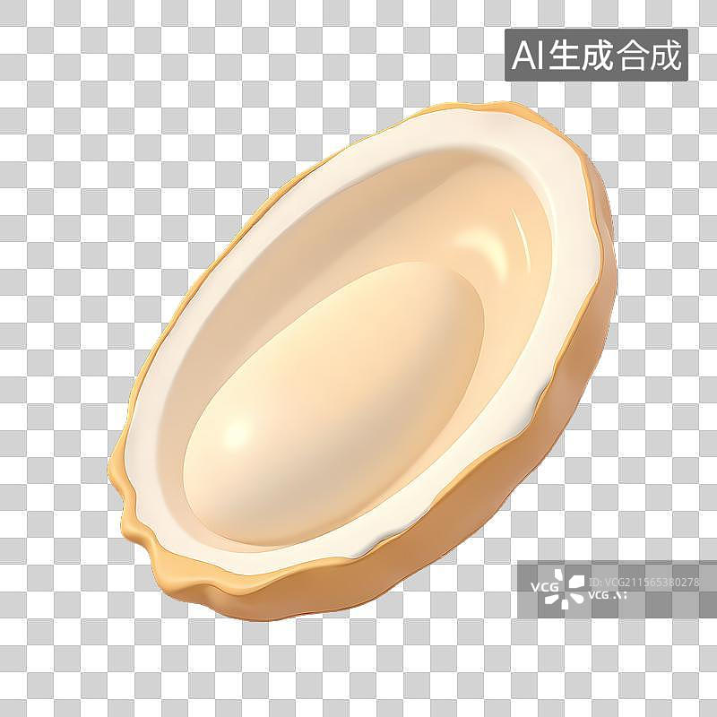 【AI数字艺术】一只贝壳打开着图片素材