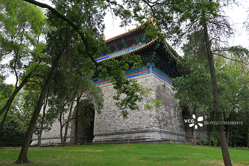 南京明孝陵四方城图片素材