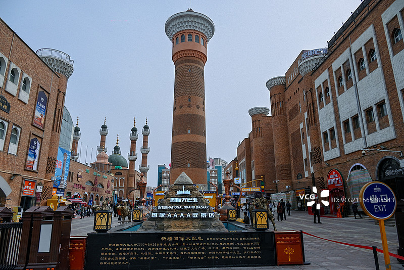 乌鲁木齐国际大巴扎图片素材