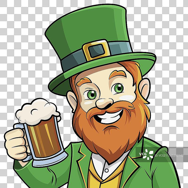 圣帕特里克节小精灵的设计图片素材