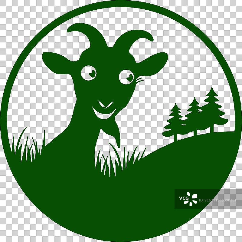 山羊标志图标设计库存照片图片素材