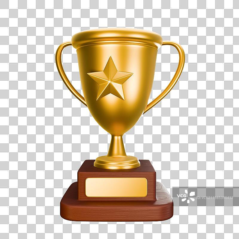 3D立体渲染元素荣誉奖杯排行榜竞争比赛冠军图片素材