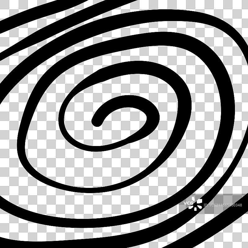 旋转的催眠黑白螺旋单色图案图片素材
