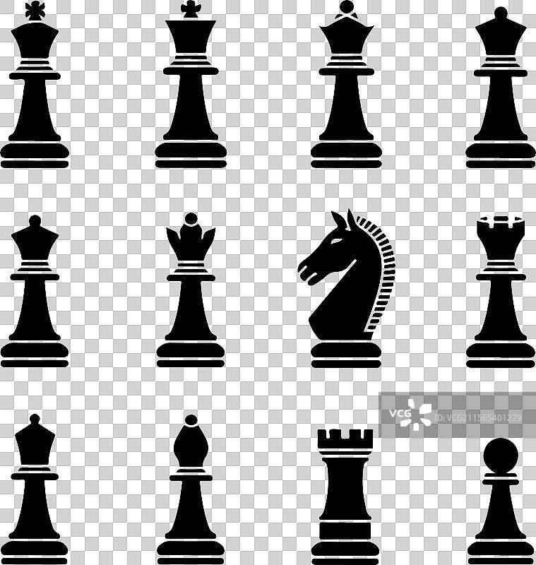 棋子轮廓设计图片素材