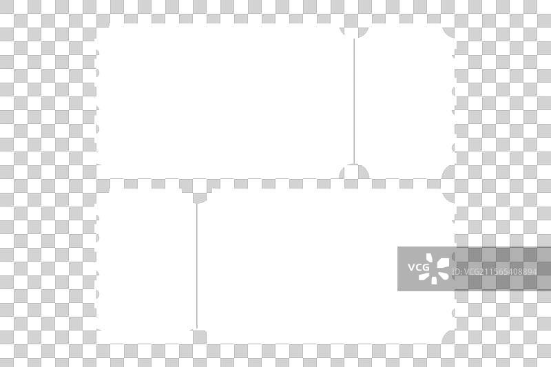 现代空白票据模板，孤立设计图片素材