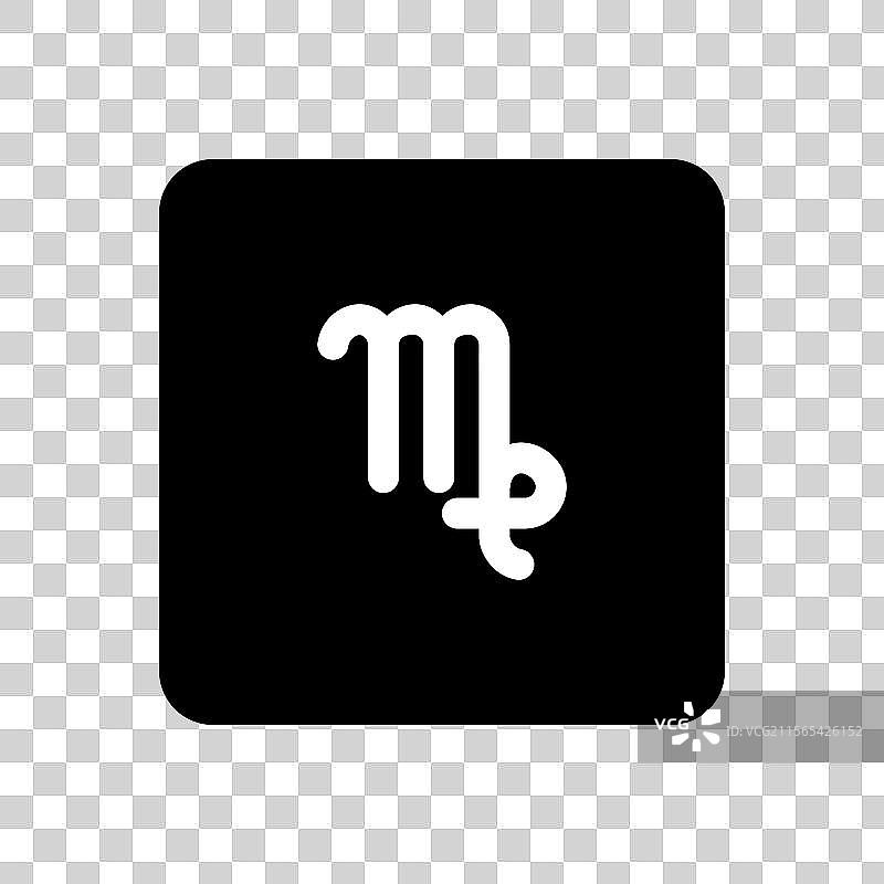 处女座星座图标符号图片素材