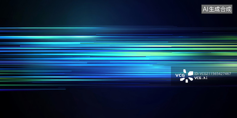 【AI数字艺术】抽象光速线条背景图片素材