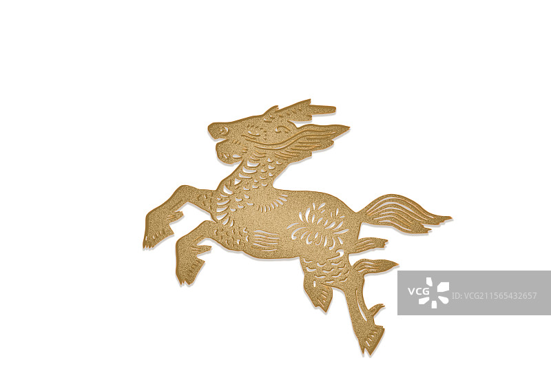 传统文化，十二生肖剪纸，马，羊，牛图片素材