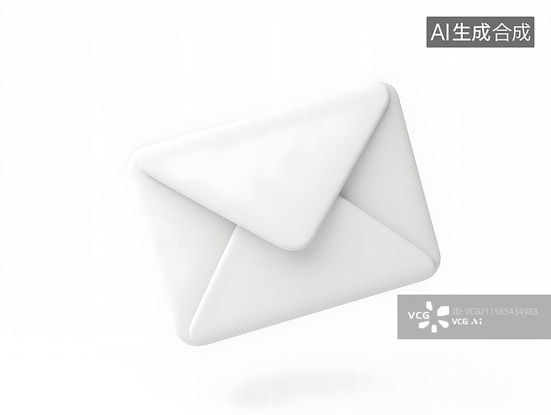 【AI数字艺术】邮件图标的三维渲染插图图片素材