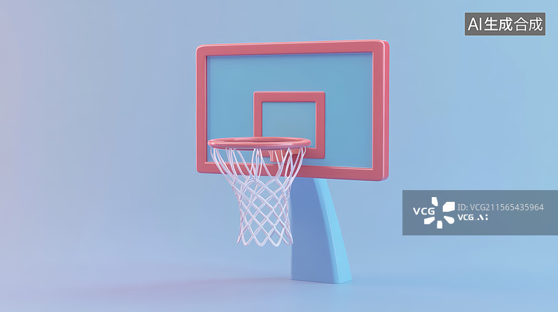 【AI数字艺术】篮筐简约现代之美图片素材