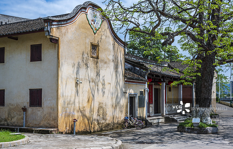 广东梅州东山书院晴日景观图片素材