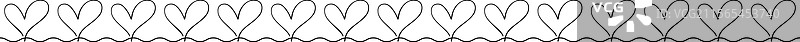 心形边框分隔线图片素材