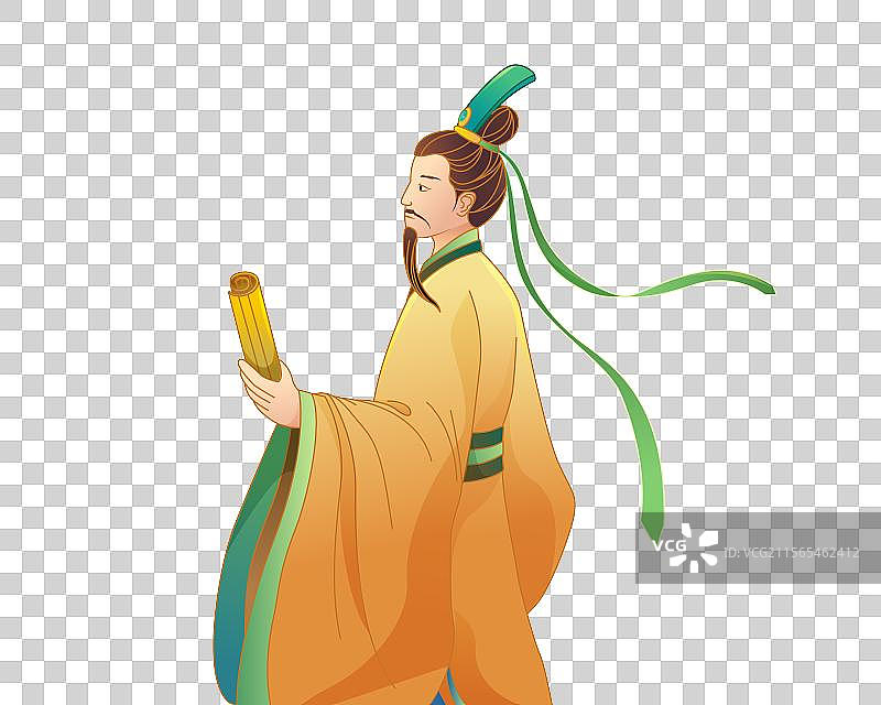 中式传统古风人物元素图片素材