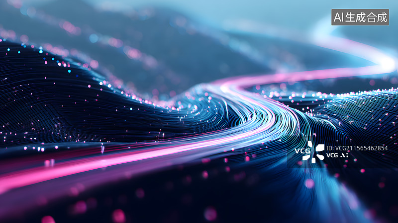 【AI数字艺术】AI数字幻彩之路图片素材
