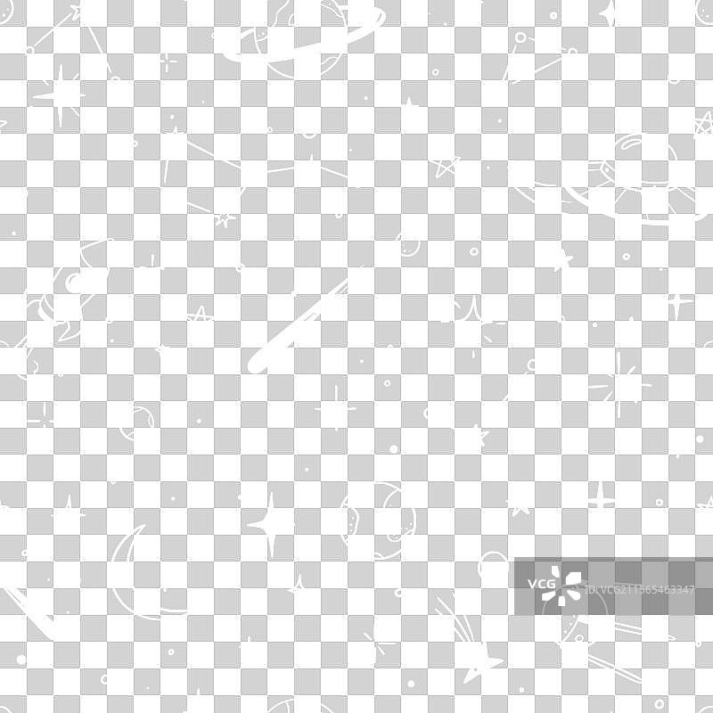 手绘太空星星无缝图案图片素材