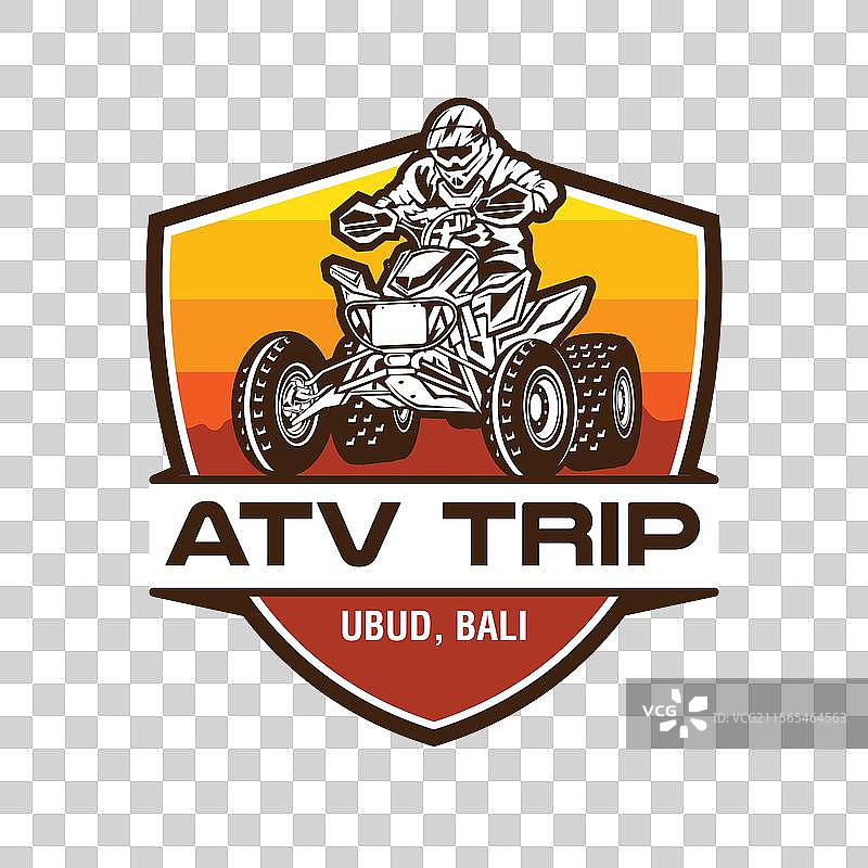 全地形车冒险赛车标志图片素材